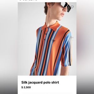 Prada Silk jacquard Polo Size Small